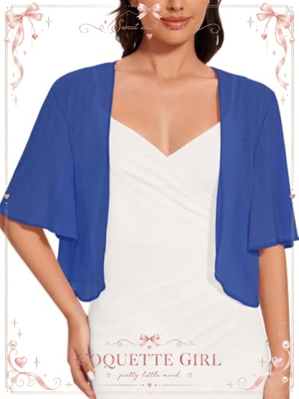 Sheer Open Front Bolero Shrug Cropped Summer Cardigan Dress Cover Up